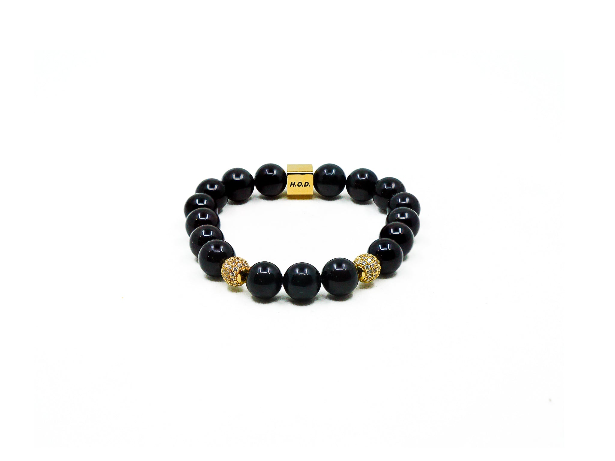 The Essential Black and Gold Bracelet