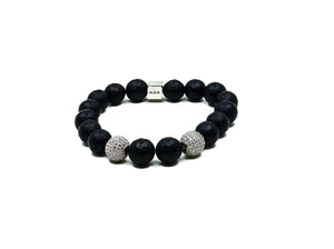 Big Bling 12mm Onyx bracelet