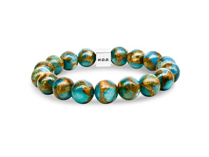 Aqua Mosiac Agate Bracelet