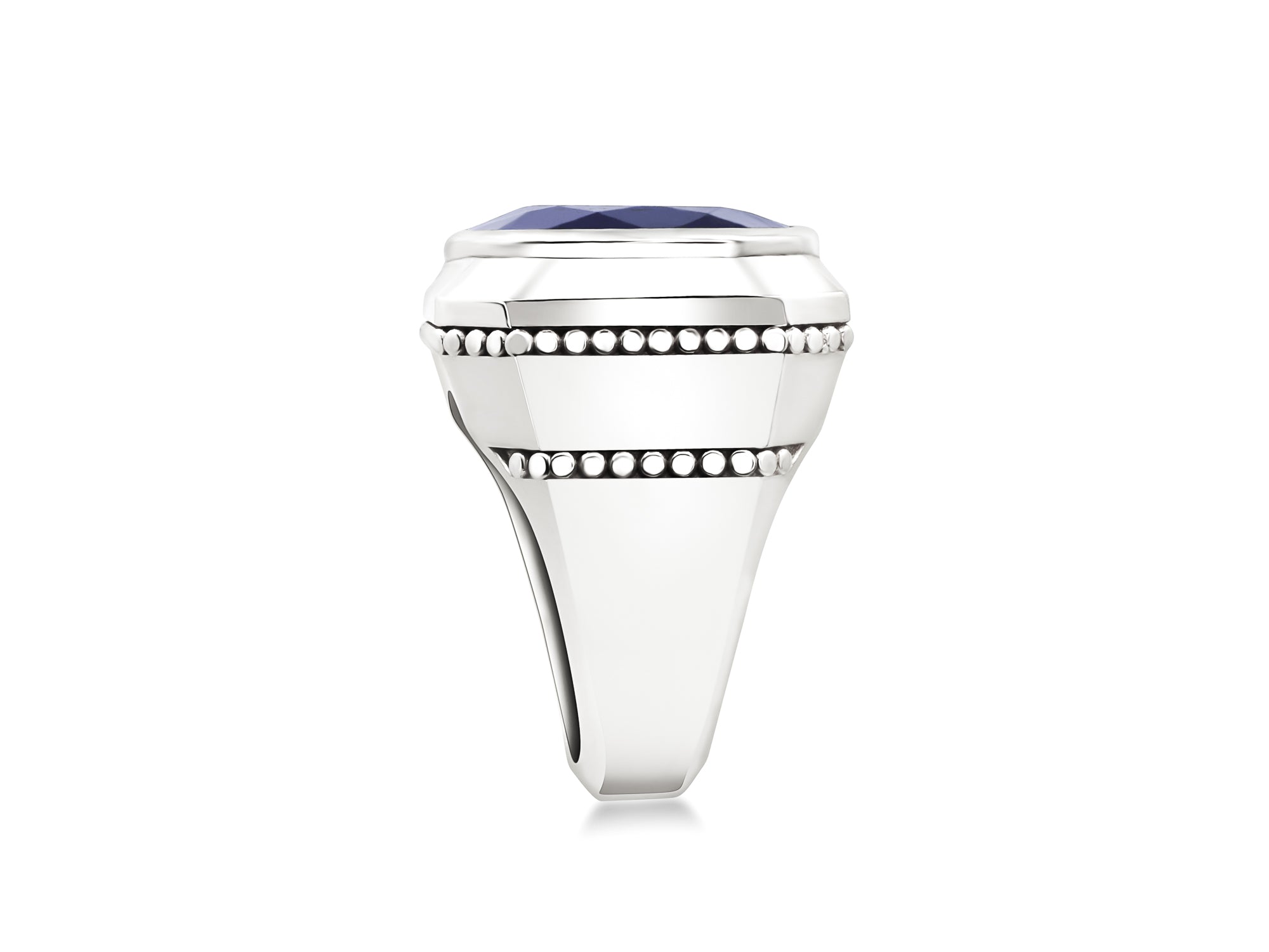 Sapphire and Silver Ring